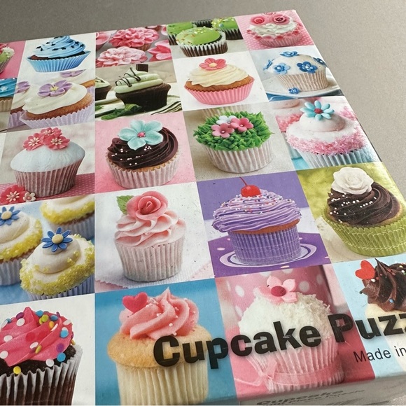 CUPCAKE 1000pc jigsaw puzzle, made in theme USA. - Picture 2 of 5